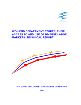 High End Department Stores, Their Access to and Use of Diverse Labor Markets: Technical Report