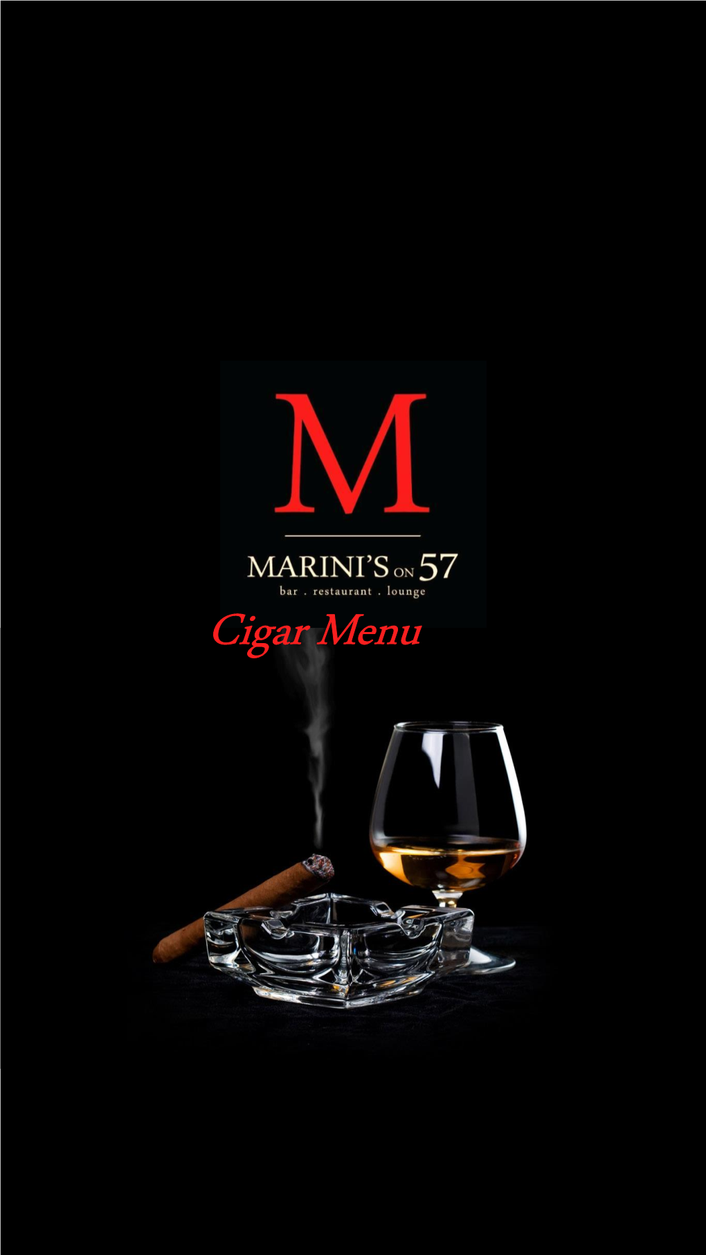 Cigar Menu Special La Casa Edition