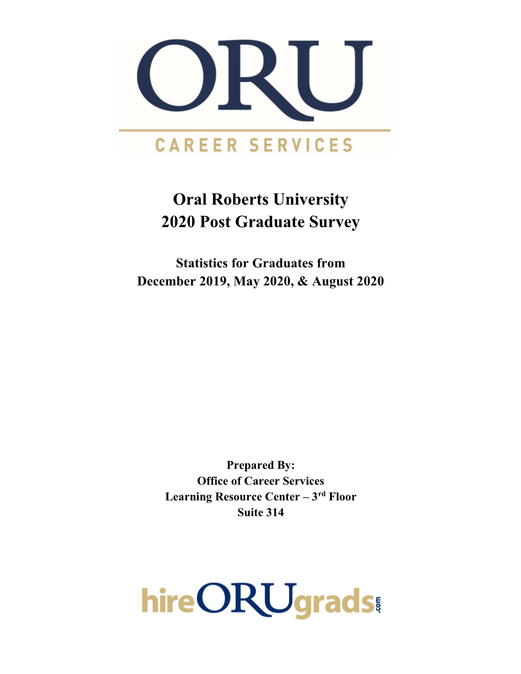 Oral Roberts University 2020 Post Graduate Survey