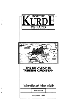 The Situation in Turkish Kurdistan, November 1992