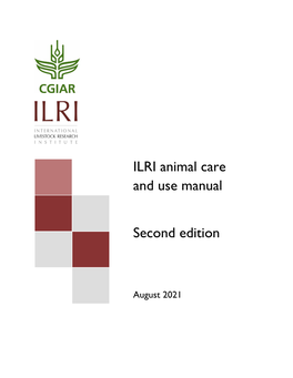 ILRI Animal Care and Use Manual Second Edition