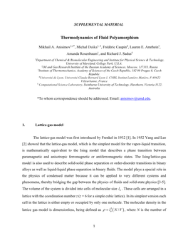 Thermodynamics of Fluid Polyamorphism