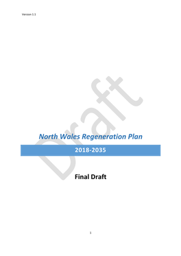 North Wales Regeneration Plan 2018-2035