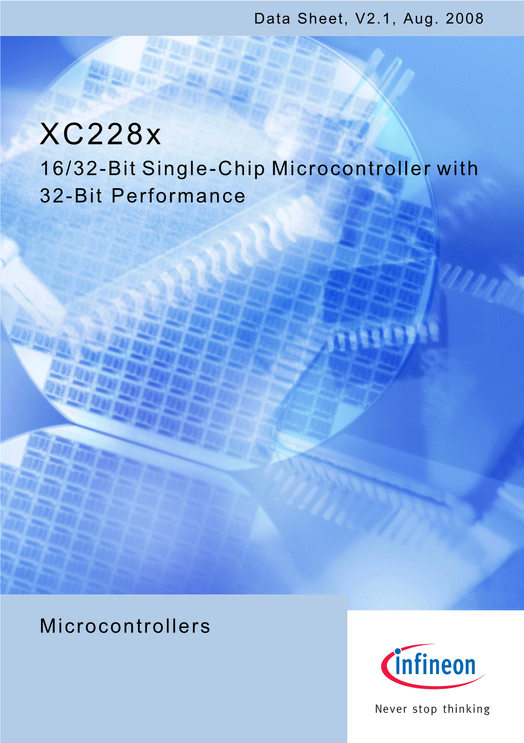 Xc228x 16/32-Bit Single-Chip Microcontroller with 32-Bit Performance