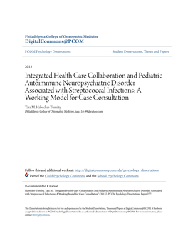 Integrated Health Care Collaboration and Pediatric Autoimmune