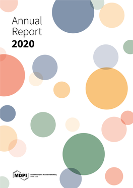 MDPI Annual Report 2020 Contents