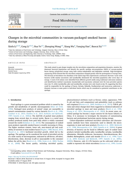 Food Microbiology Changes in the Microbial Communities in Vacuum