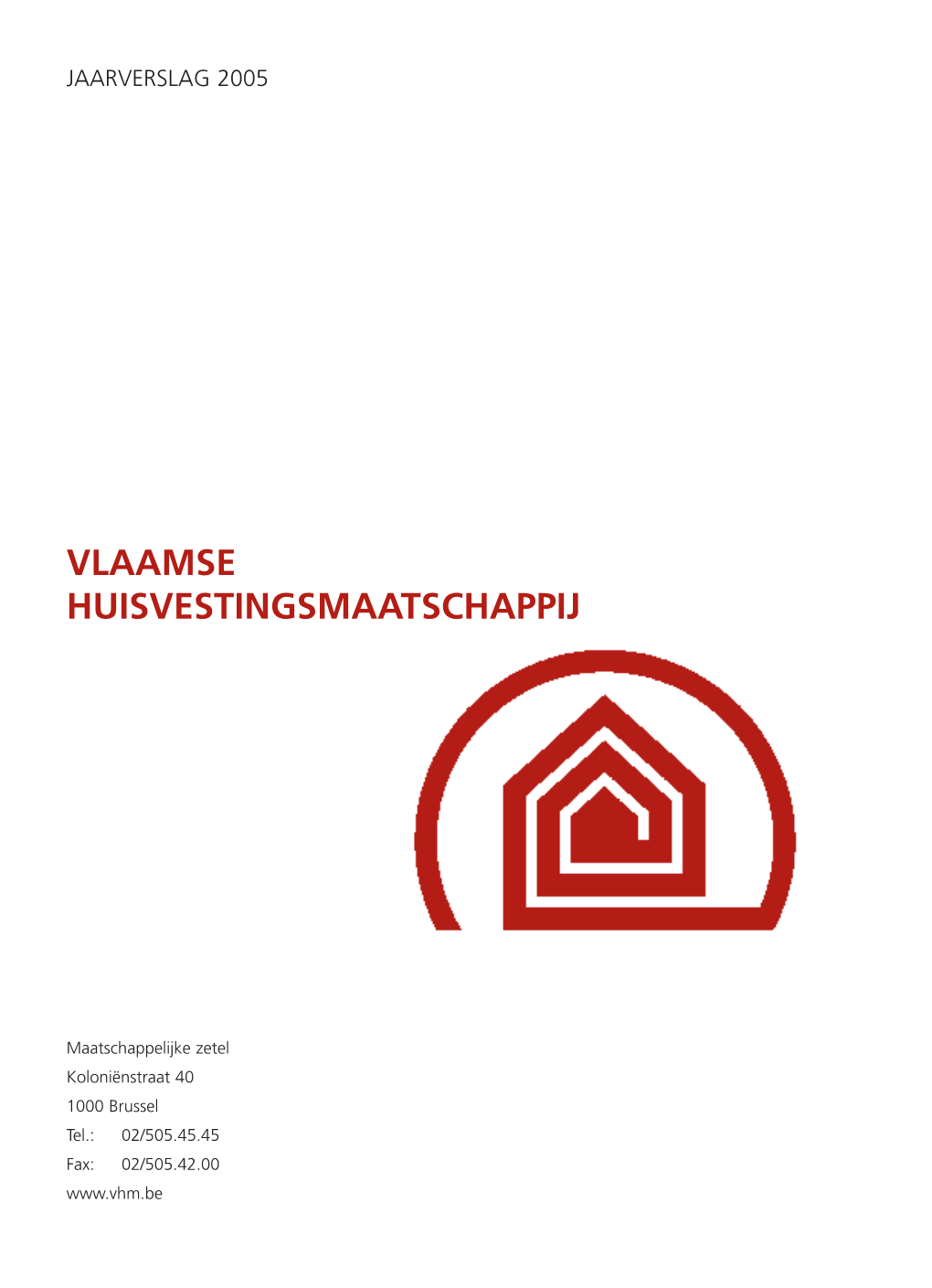 061282-VHM-Jaarverslag-Cover.Indd, Page 1 @ Normalize