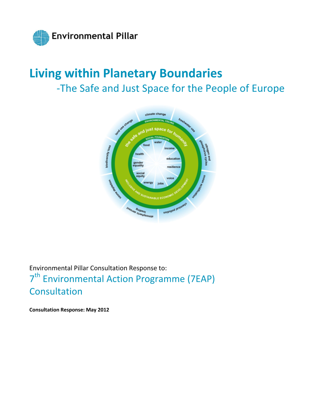 Living Within Planetary Boundaries -The Safe and Just Space for the People of Europe