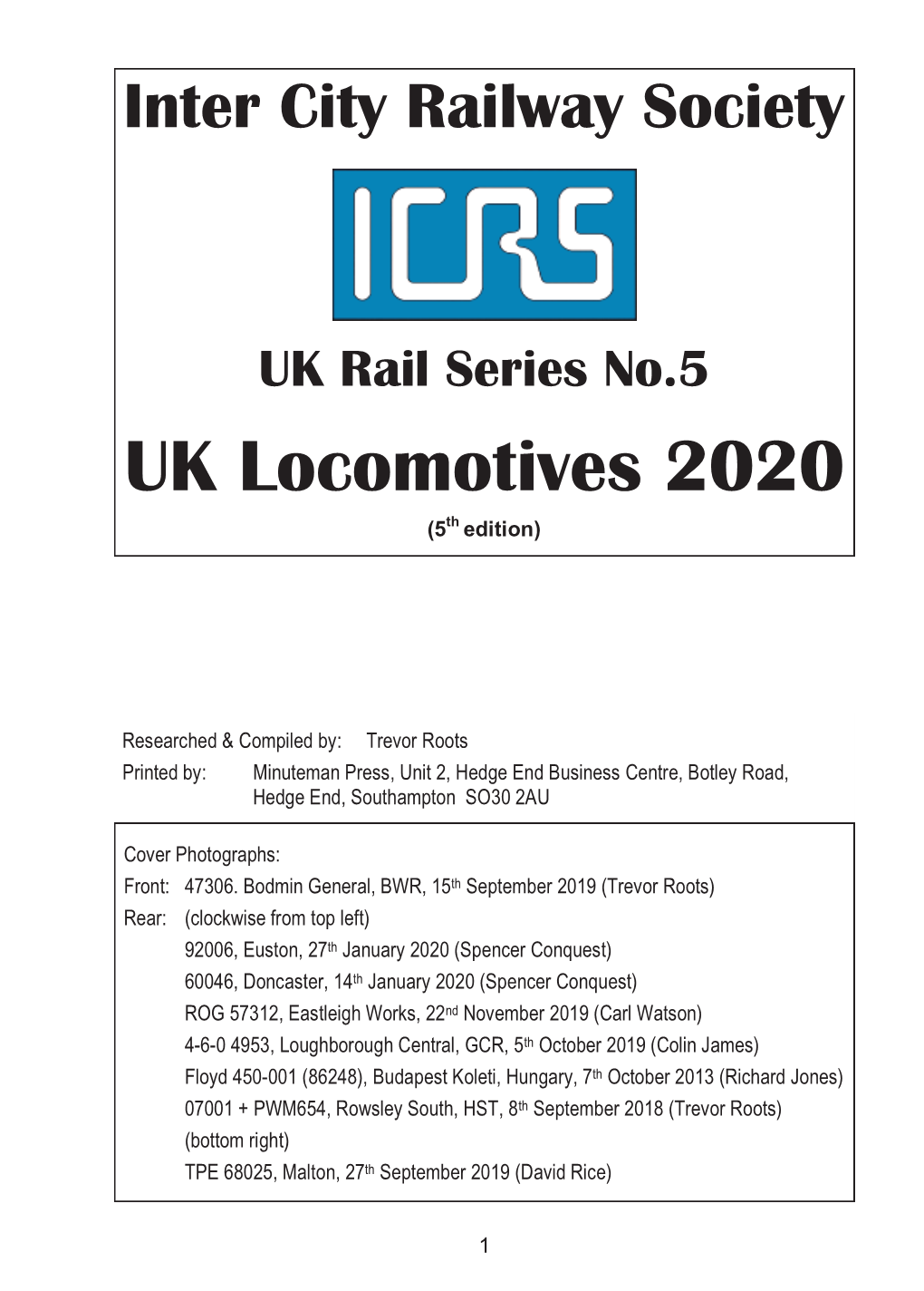 UK Locomotives 2020