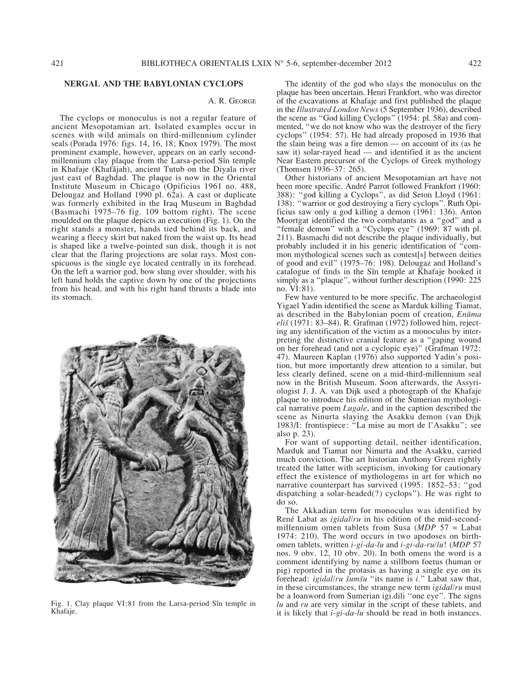 Nergal and the Babylonian Cyclops.Pdf