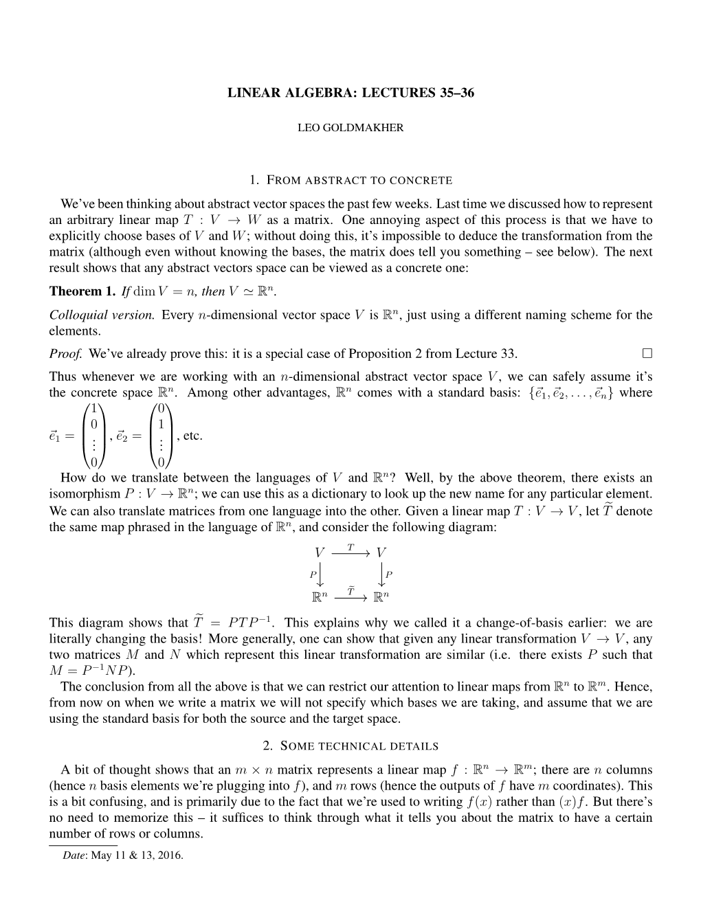 Math 250 Lecture Summary