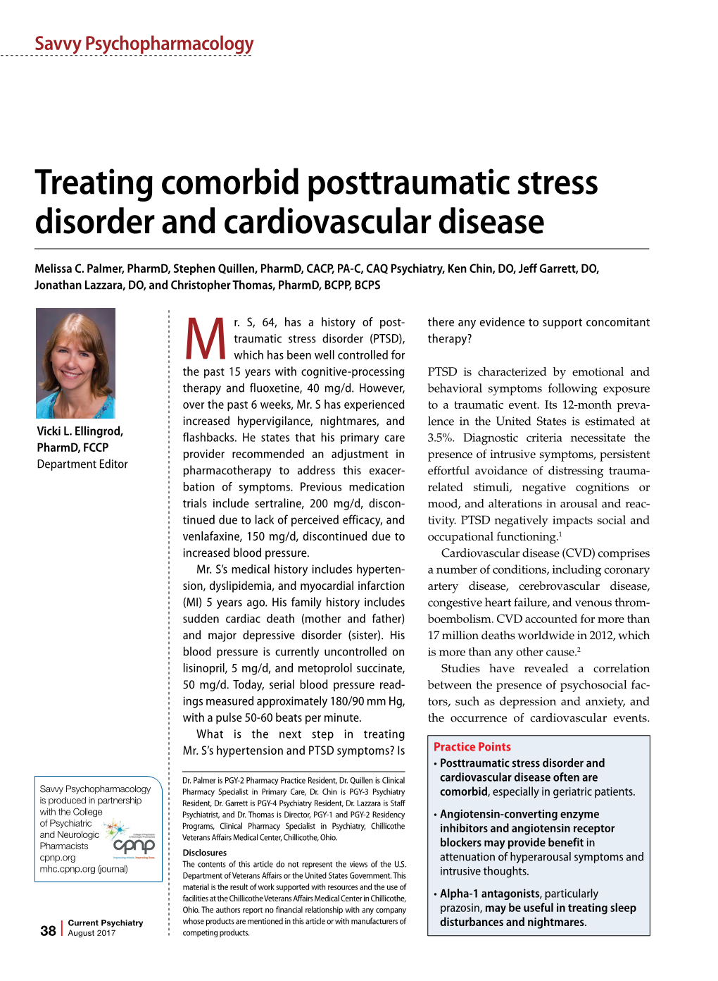 Treating Comorbid Posttraumatic Stress Disorder and Cardiovascular Disease