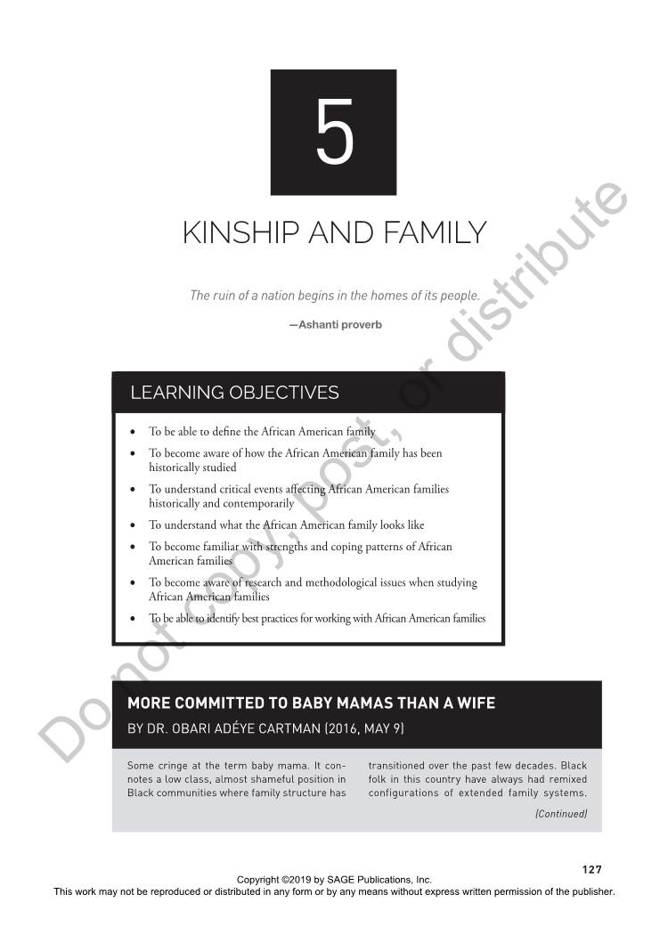 Chapter 5: Kinship and Family