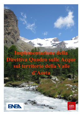Implementazione Della Direttiva Quadro Sulle Acque Sul Territorio Della Valle D’Aosta