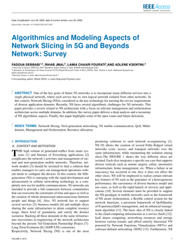Algorithmics and Modeling Aspects of Network Slicing in 5G and Beyonds Network: Survey