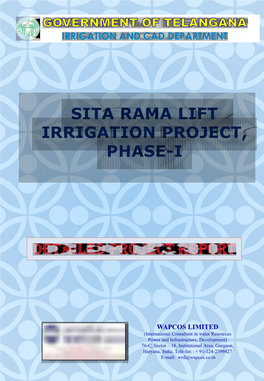 Sita Rama Lift Irrigation Project, Phase-I
