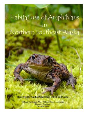 Habitat Use of Amphibians in Southeast Alaska