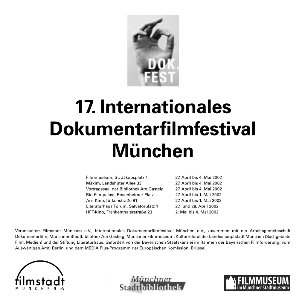 17. Internationales Dokumentarfilmfestival München