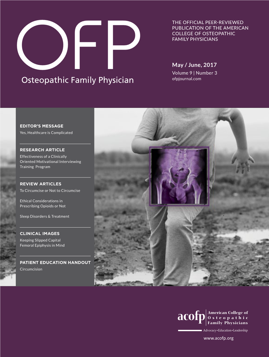 May / June, 2017 Volume 9 | Number 3 Ofpjournal.Com