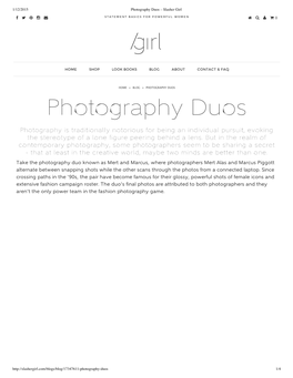 Photography Duos – Slasher Girl
