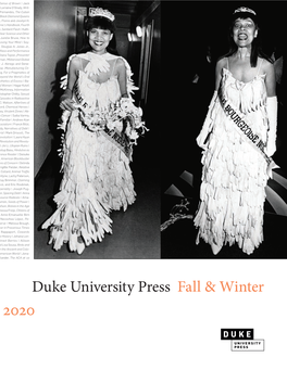 Duke University Press Fall & Winter