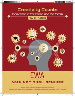 Creativity Counts Innovation in Education and the Media May 2 - 4, 2O13