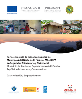 MANORPA- En Seguridad Alimentaria Y Nutricional Municipio De San Lucas, Departamento De El Paraíso República De Honduras, Centroamérica