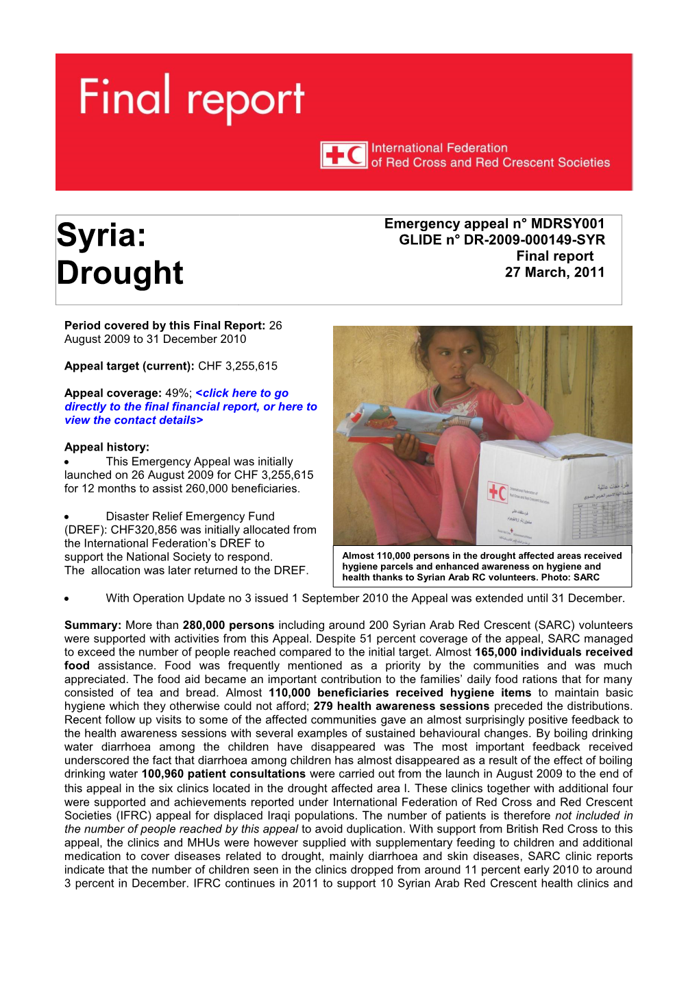 Syria: Drought