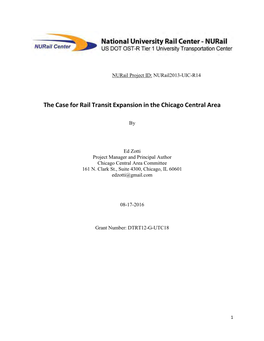 The Case for Rail Transit Expansion in the Chicago Central Area