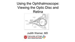 Using the Ophthalmoscope: Viewing the Optic Disc and Retina