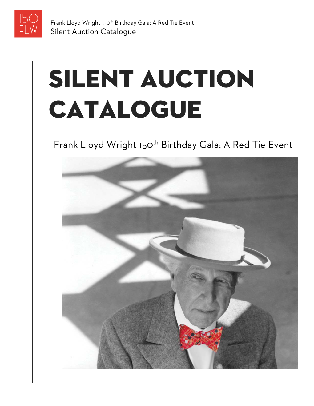 Silent Auction Catalogue