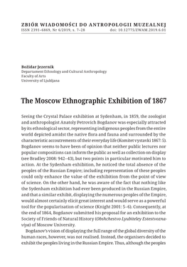 The Moscow Ethnographic Exhibition of 1867