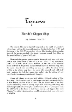 Florida's Clipper Ship