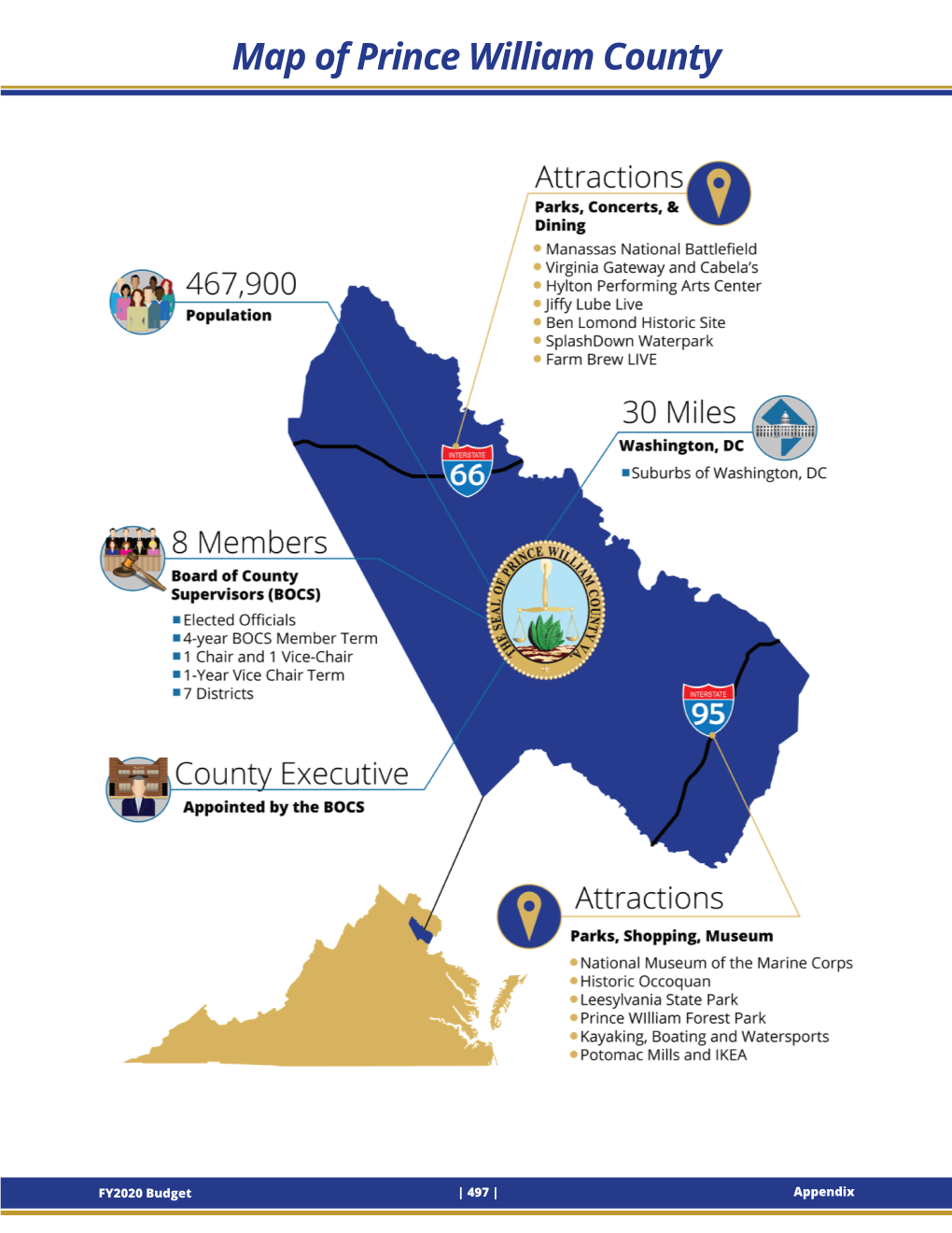 Map of Prince William County