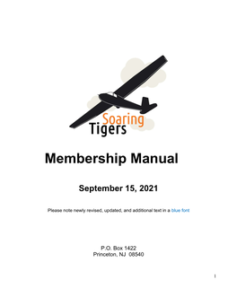 Membership Manual
