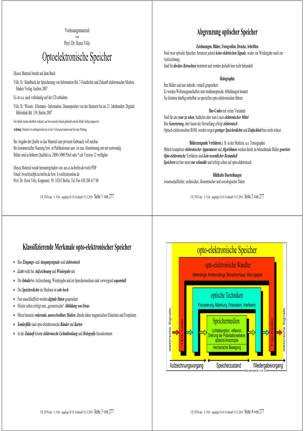 Optoelektronische Speicher