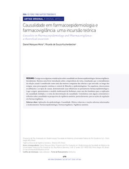 Causality in Pharmacoepidemiology and Pharmacovigilance: a Theoretical Excursion