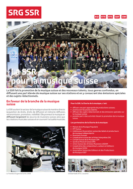La SSR – Pour La Musique Suisse