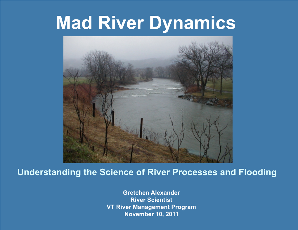 River Science & Management