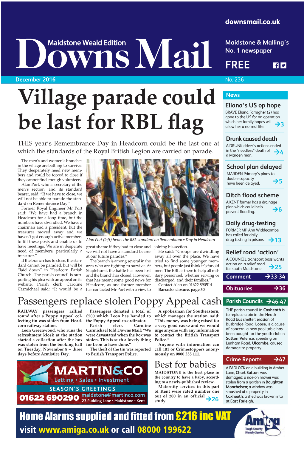 Village Parade Could Be Last for RBL Flag