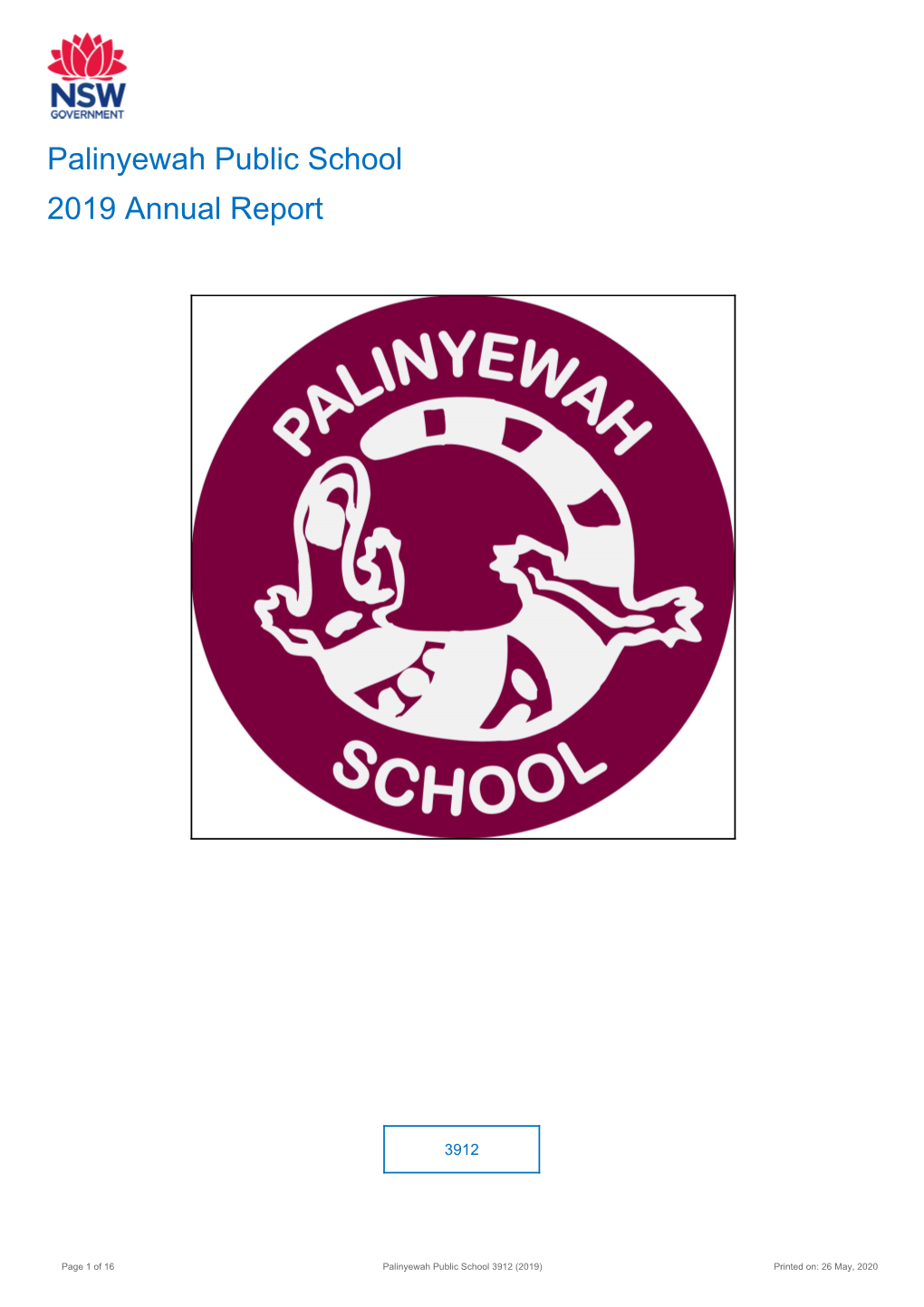 2019 Palinyewah Public School Annual Report