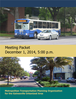 Metropolitan Transportation Planning Organization for the Gainesville Urbanized Area