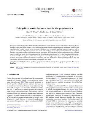 Polycyclic Aromatic Hydrocarbons in the Graphene Era SCIENCE CHINA