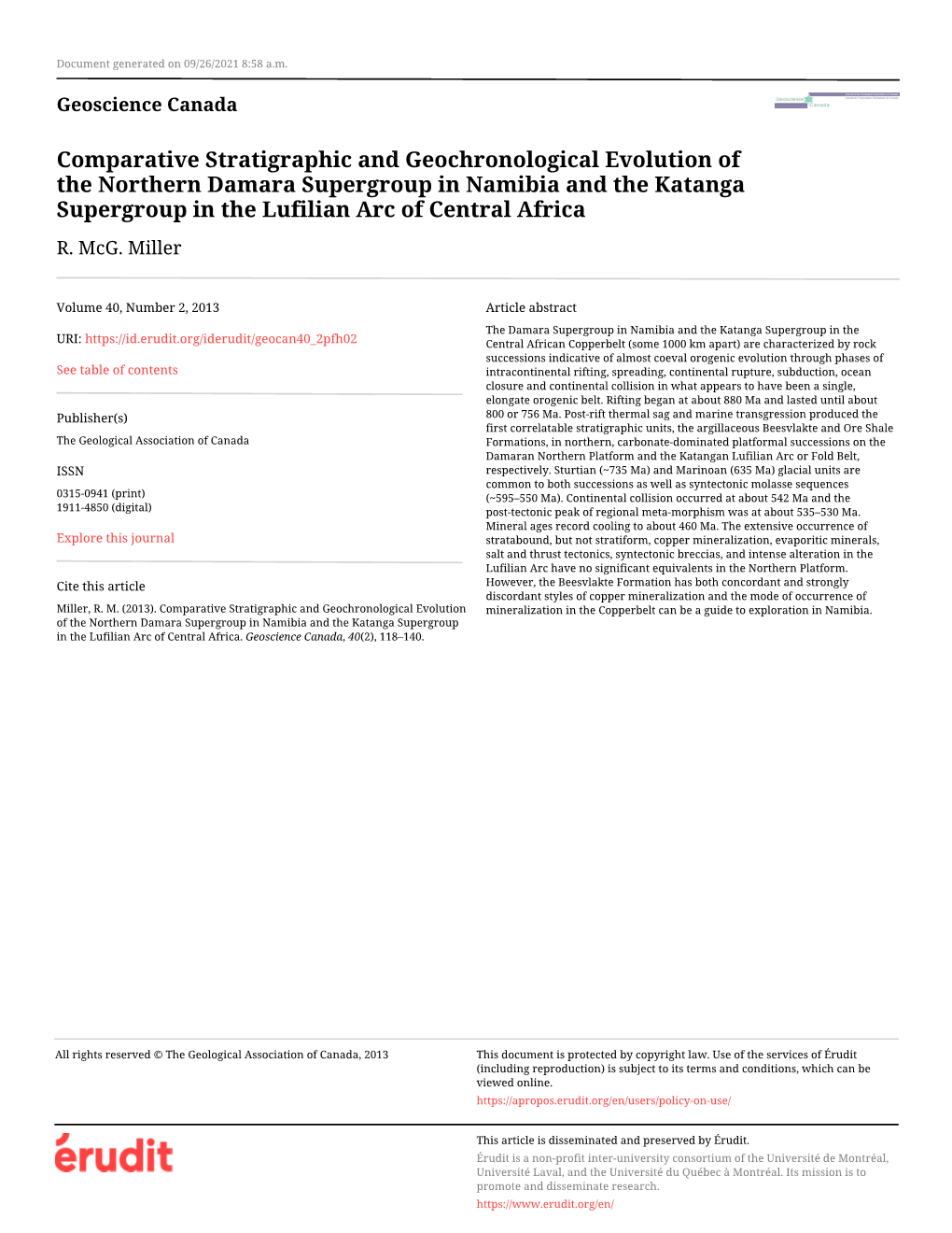 Comparative Stratigraphic and Geochronological Evolution of The