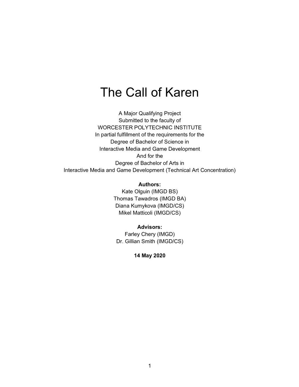 The Call of Karen