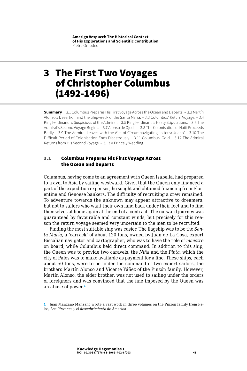 3 the First Two Voyages of Christopher Columbus (1492-1496)