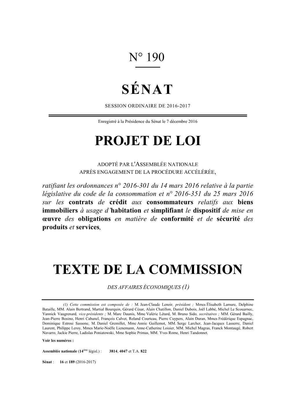 Projet De Loi