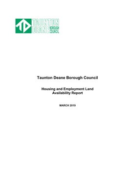 Housing and Employment Land Availability Report