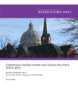 Christian Americanism and Texas Politics Since 2008